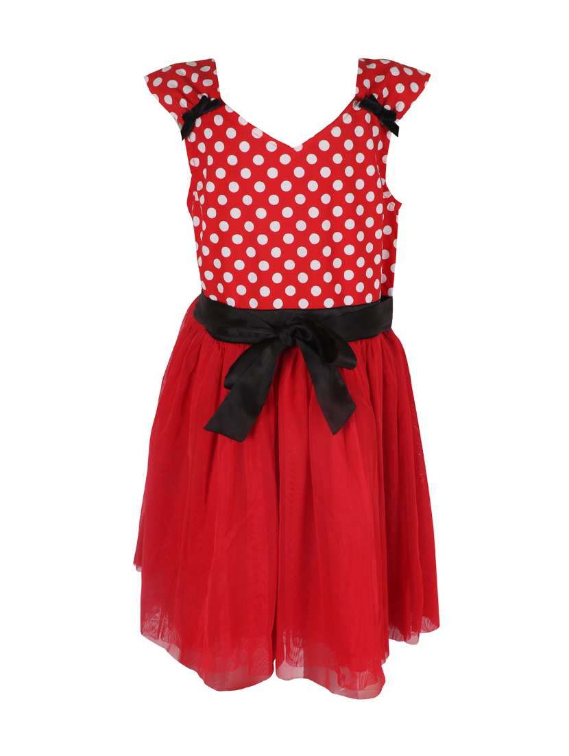 girls v neck sleeveless frock