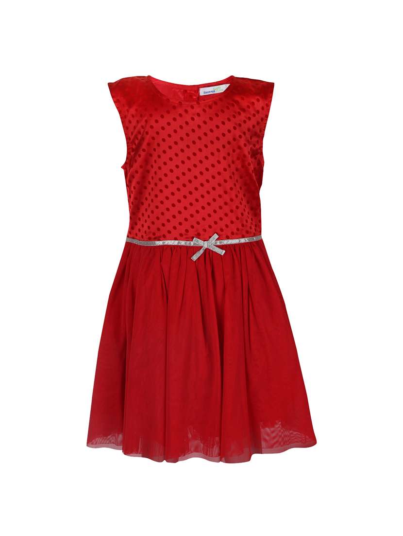 girls round neck sleeveless frock - 14336002 -  Zoom Image - 0