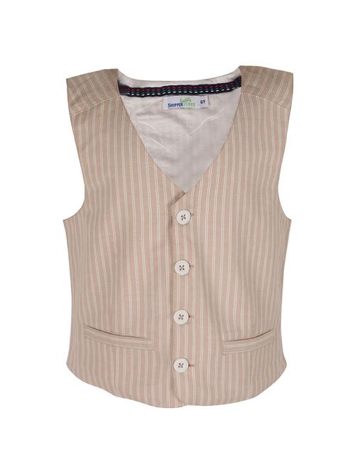 brown acrylic waistcoat - 14336017 - Standard Image - 0