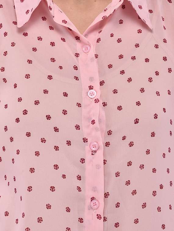 pink printed regular shirt - 14352827 -  Standard Image - 3