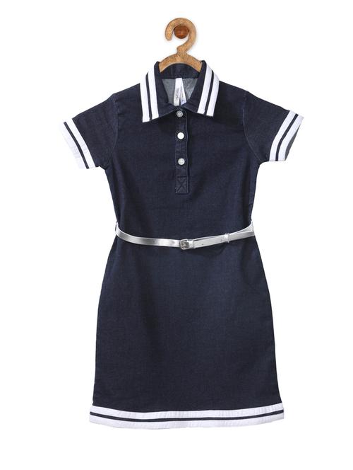 girls collared short sleeves frock - 14358870 - Standard Image - 0