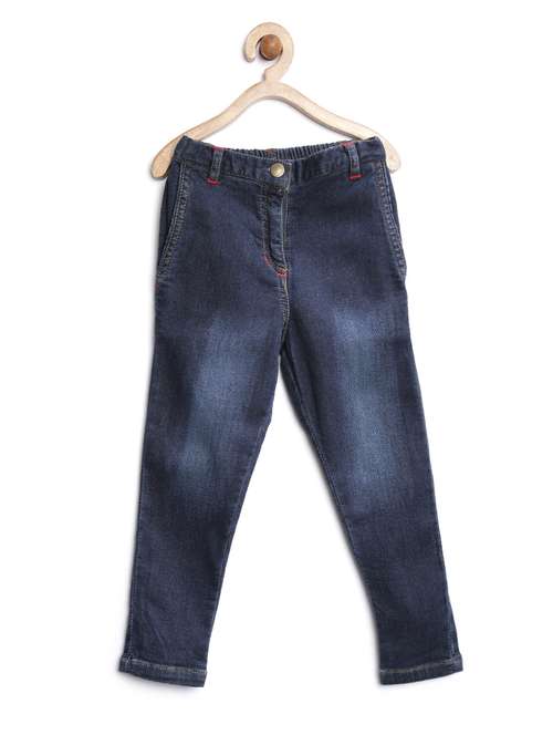 girls plain slim fit jean - 14358878 - Standard Image - 0