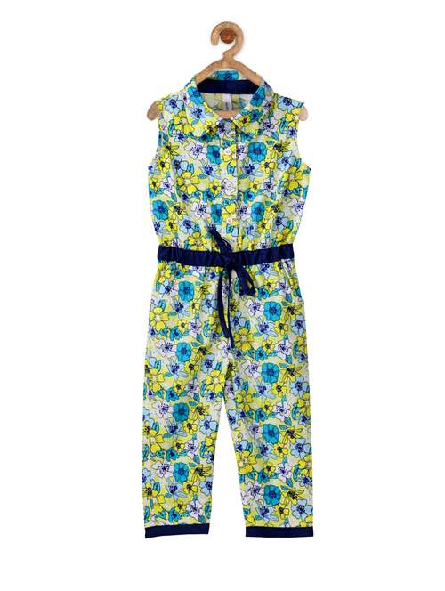 blue cotton jump suit - 14359012 -  Standard Image - 0