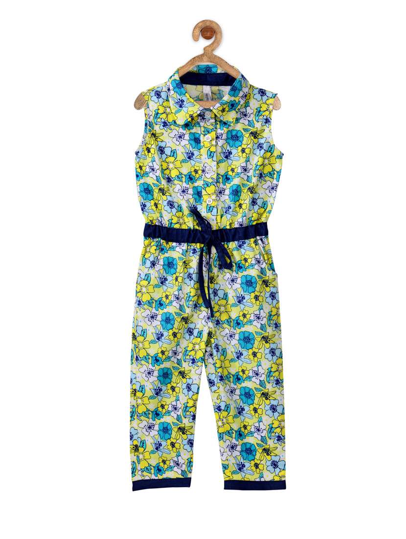 blue cotton jump suit