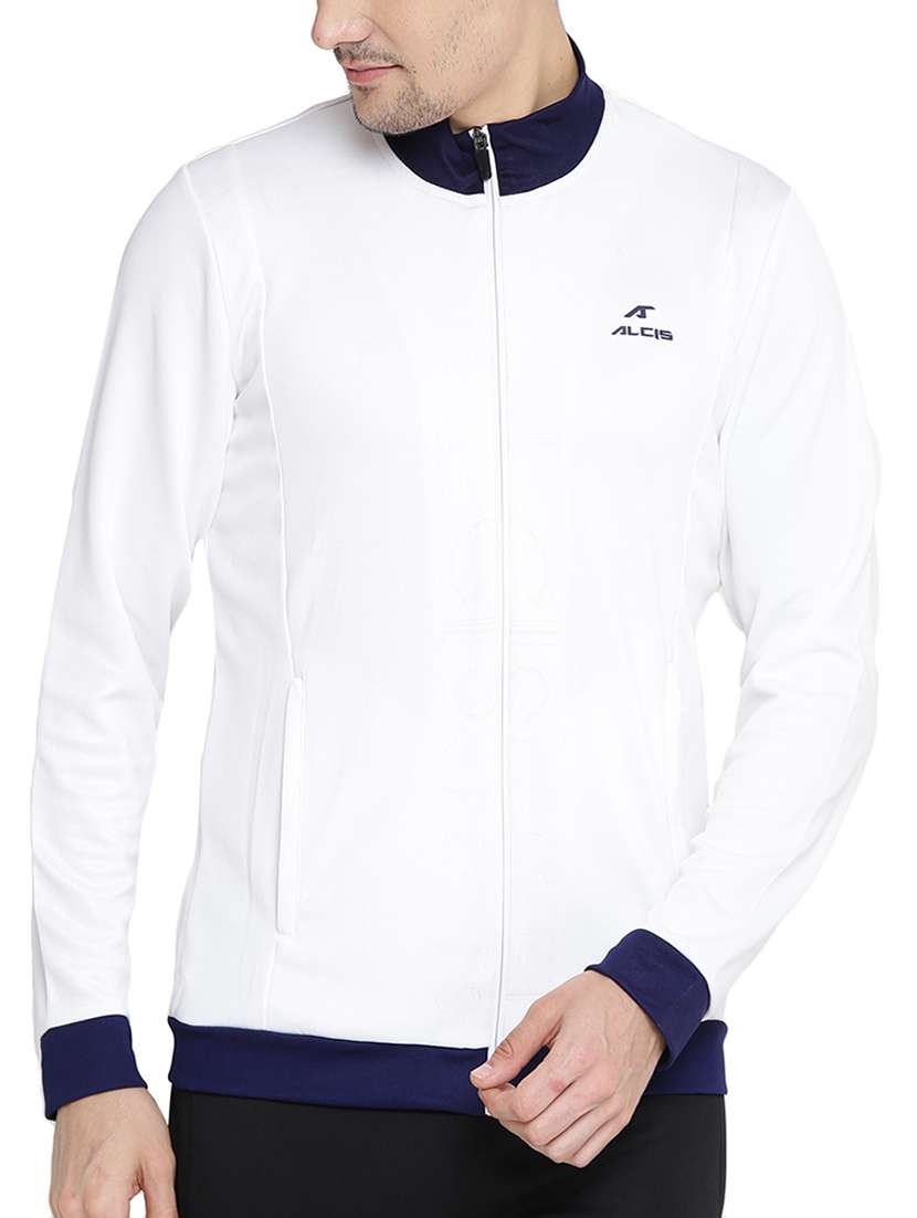 white polyester bomber jacket - 14359037 - Zoom Image - 0