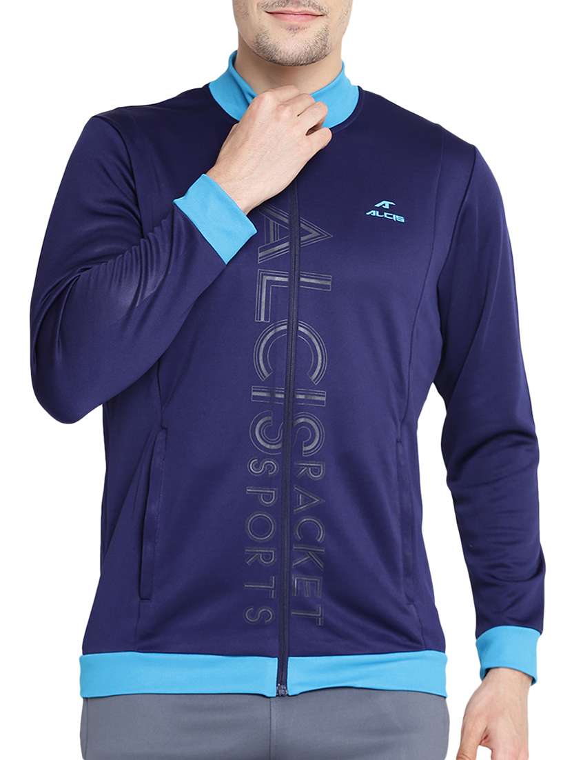 dark blue polyester bomber jacket - 14359038 -  Zoom Image - 0