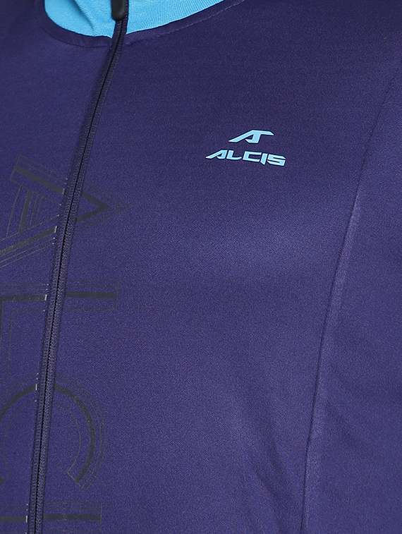 dark blue polyester bomber jacket - 14359038 - Standard Image - 3