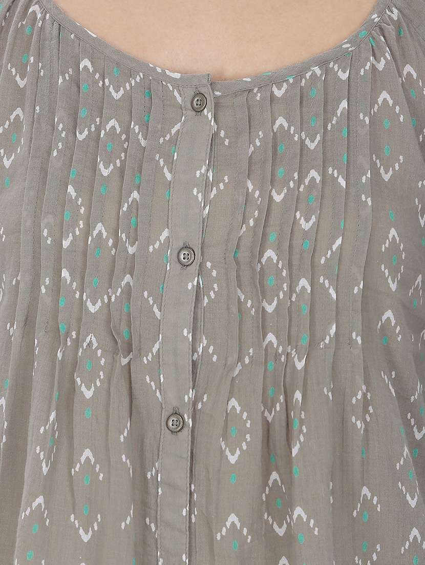 grey cotton regular top - 14361590 -  Standard Image - 3