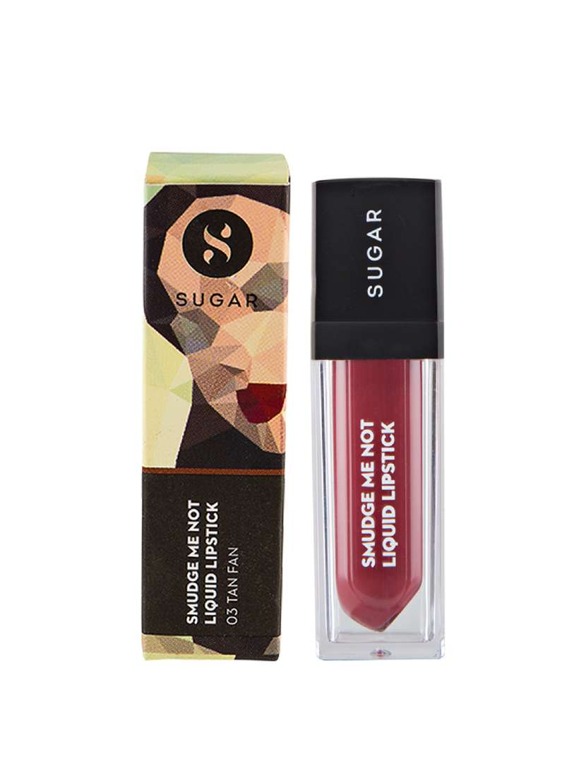 sugar smudge me not liquid lipstick - 03 tan fan (mauve nude)