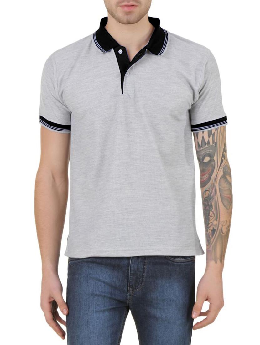 grey cotton  t-shirt - 14363279 -  Zoom Image - 0