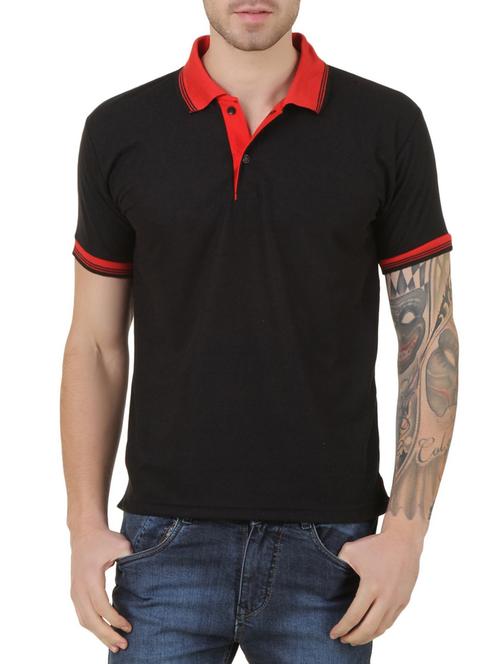black cotton  t-shirt - 14363281 -  Standard Image - 0