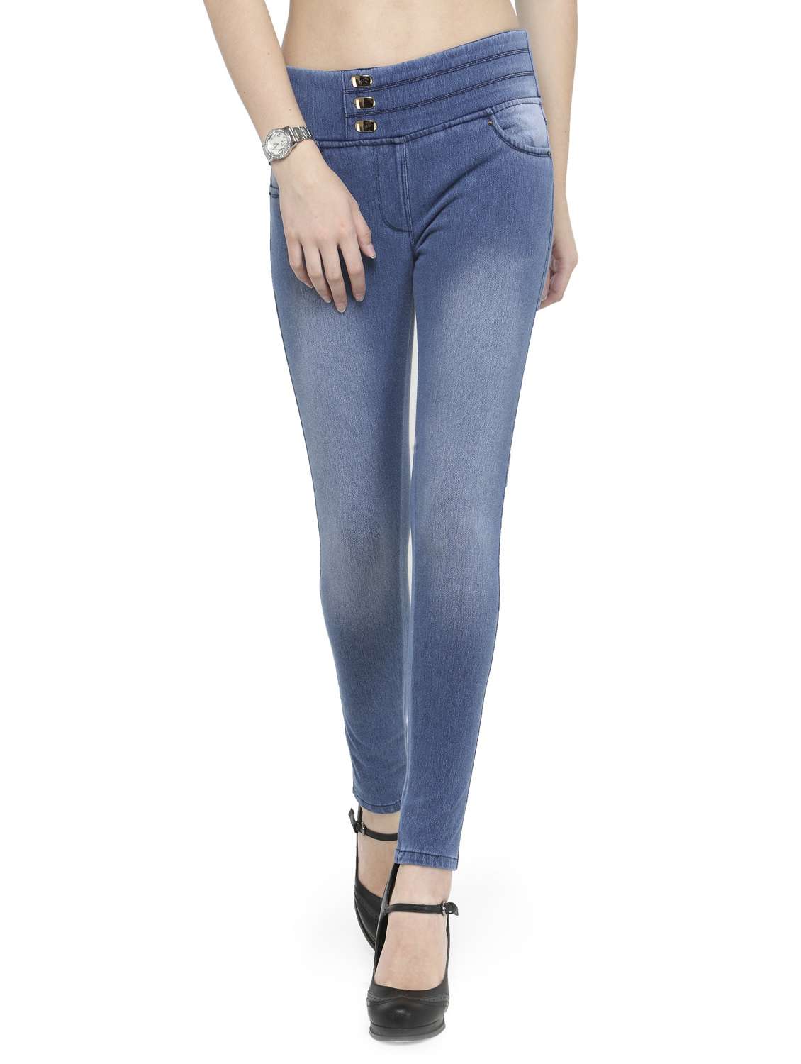 blue denim jeggings - 14366619 -  Zoom Image - 0