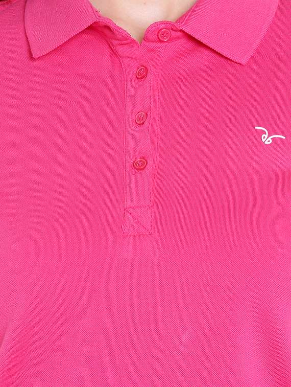 pink solid tshirt - 14367792 - Standard Image - 3
