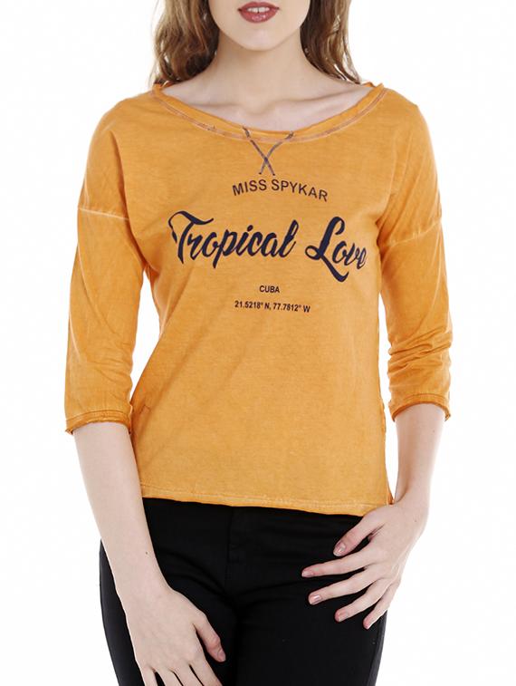 orange cotton regular tshirt - 14367806 - Zoom Image - 0