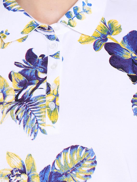 white printed cotton regular tee - 14367839 - Standard Image - 3
