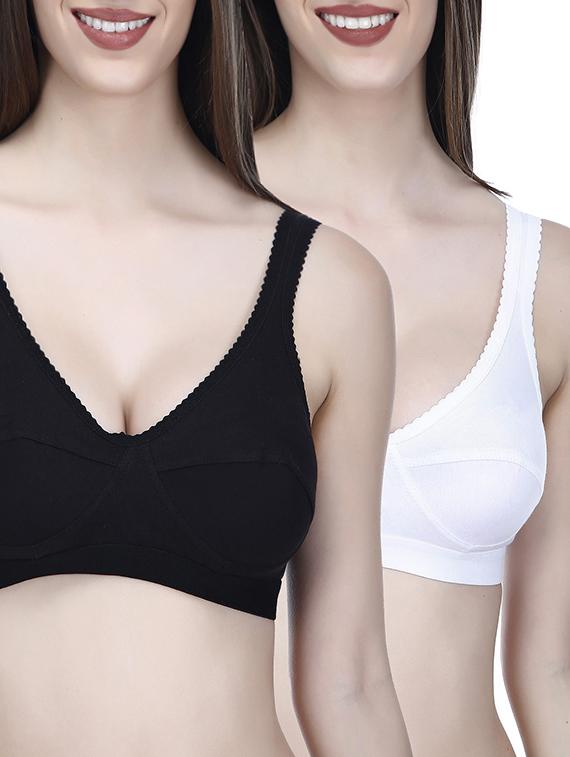 set of 2 full coverage solid bra - 14372344 - Zoom Image - 0