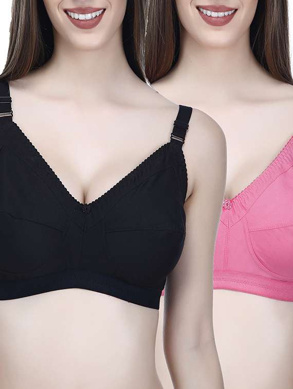 set of 2 multi colored bras