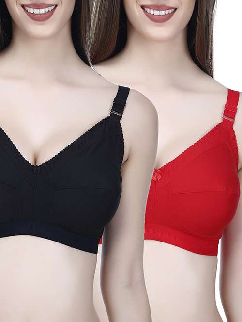 set of 2 floral patch bra  - 14372438 -  Standard Image - 0