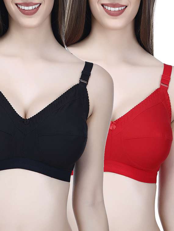 set of 2 floral patch bra  - 14372438 -  Zoom Image - 0