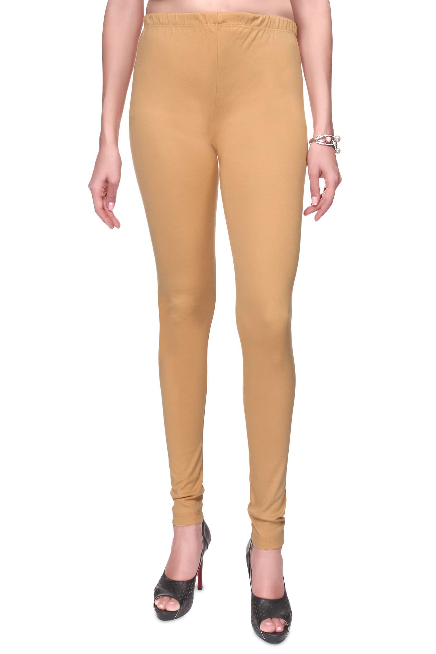 beige cotton leggings