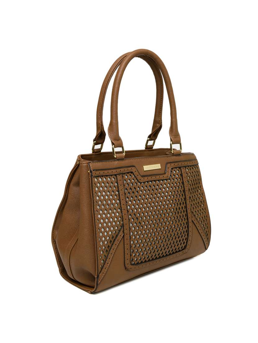 brown leatherette  regular handbag - 14373230 -  Standard Image - 3