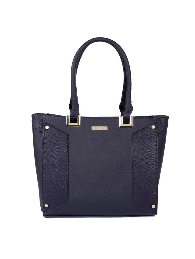blue leatherette regular handbag - 14373244 - Zoom Image - 0