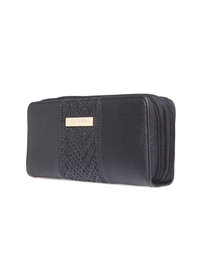 black leatherette wallet - 14373249 -  Standard Image - 3