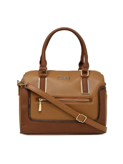 tan leatherette handbag - 14373261 -  Standard Image - 0