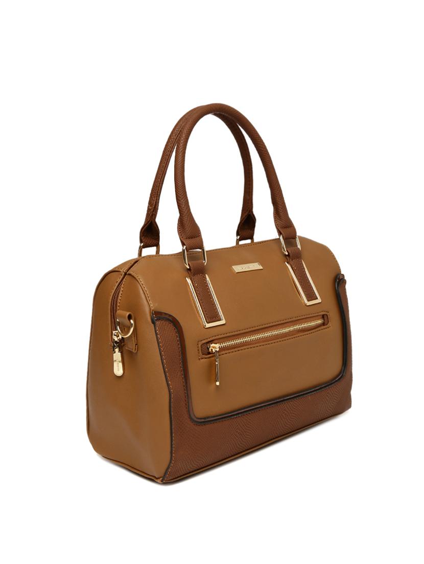 tan leatherette handbag - 14373261 - Standard Image - 3