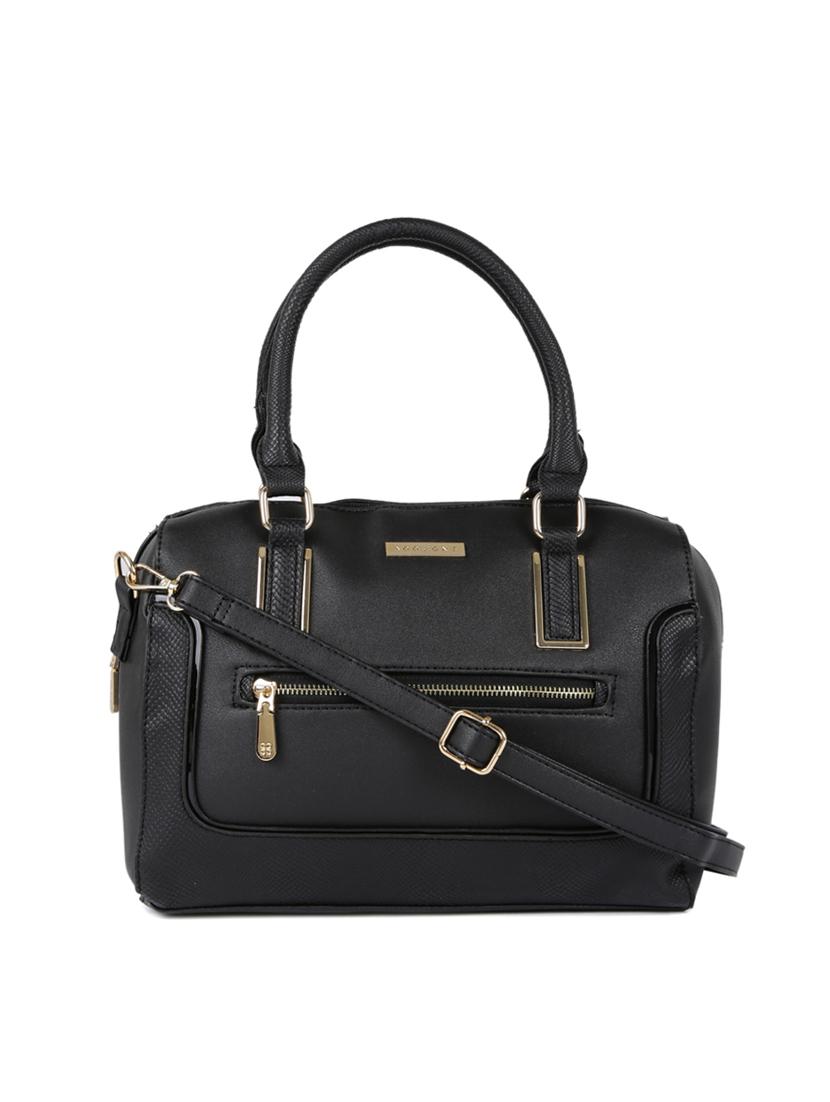 black leatherette handbag - 14373262 -  Zoom Image - 0