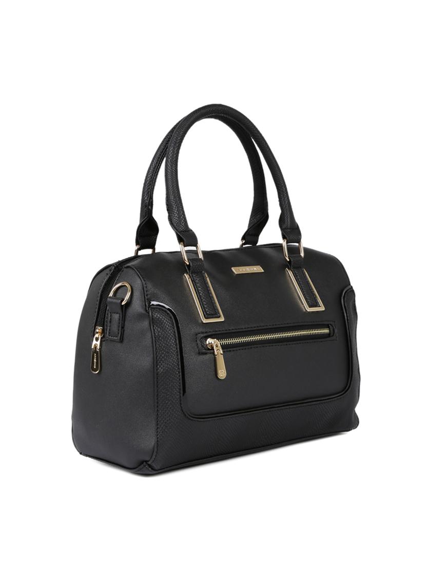 black leatherette handbag - 14373262 - Standard Image - 3