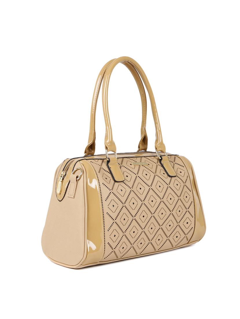 beige leatherette handbag - 14373263 - Standard Image - 3