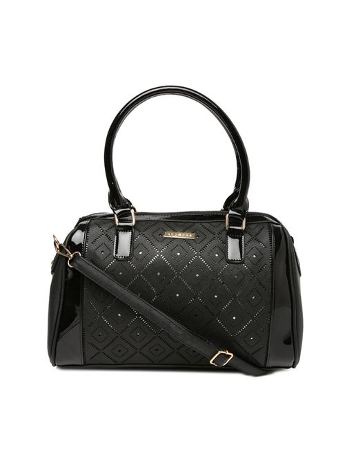 black leatherette  handbag - 14373264 -  Standard Image - 0