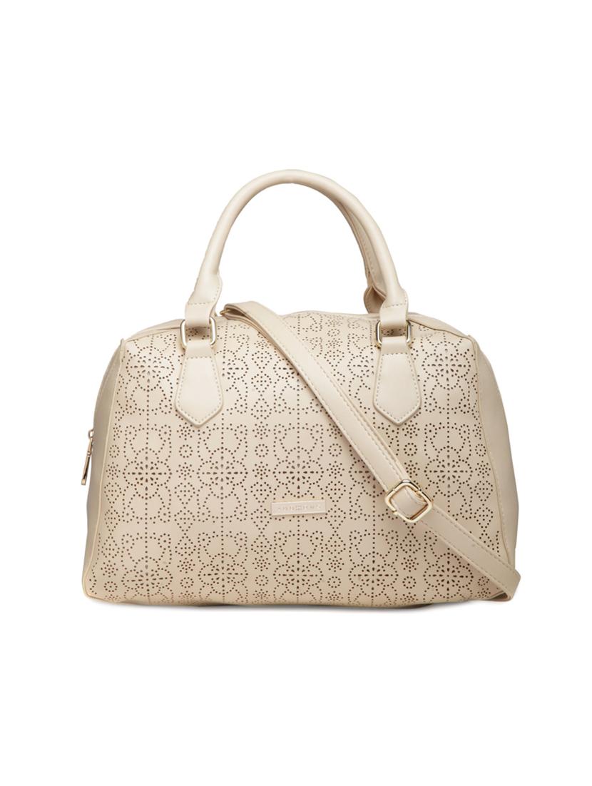 cream leatherette handbag - 14373269 - Zoom Image - 0