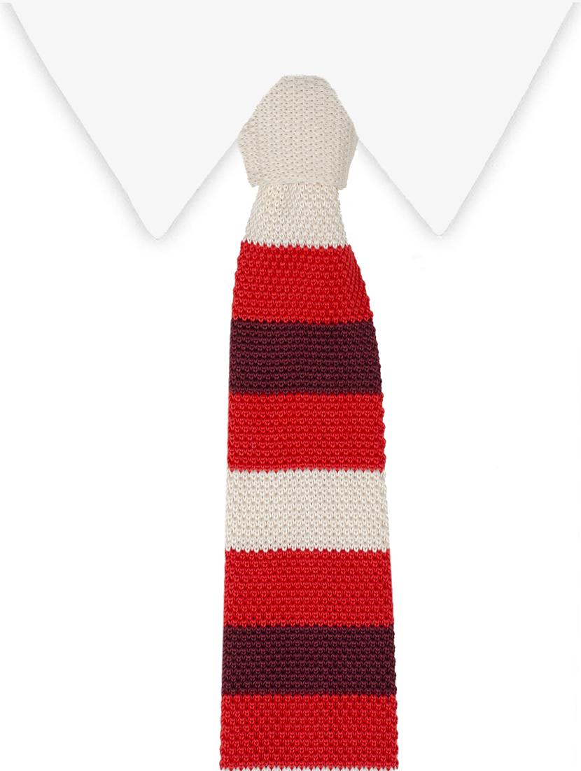 red micro fibre tie - 14375190 - Standard Image - 3