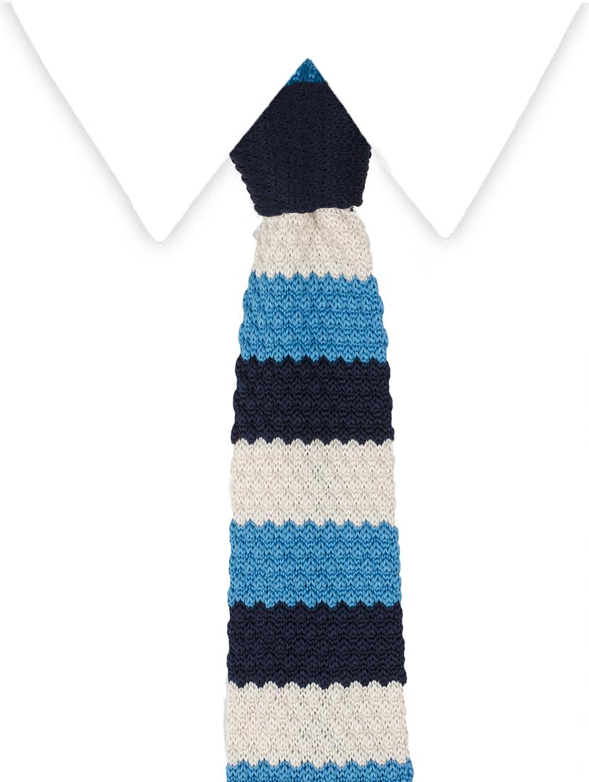 blue micro fibre tie - 14375197 -  Standard Image - 3