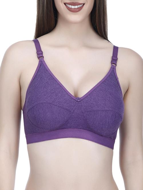 floral patch solid bra - 14376037 - Standard Image - 0