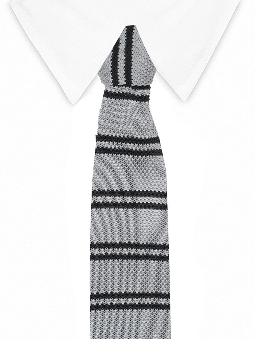 grey micro tie - 14376838 - Standard Image - 3