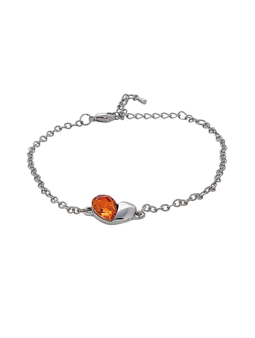 orange metal bracelet
