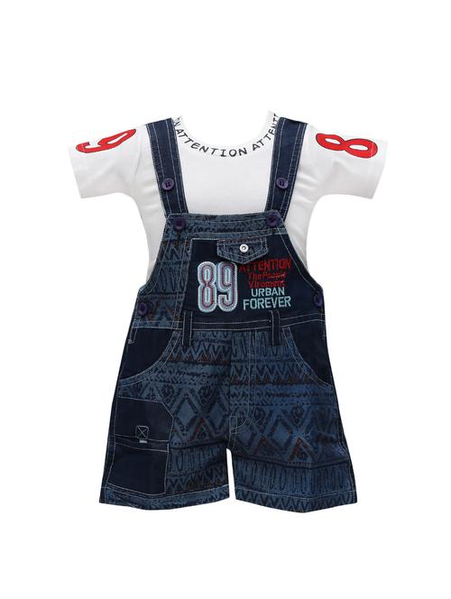 white cotton dungarees twin sets & jump suit - 14380898 -  Standard Image - 0