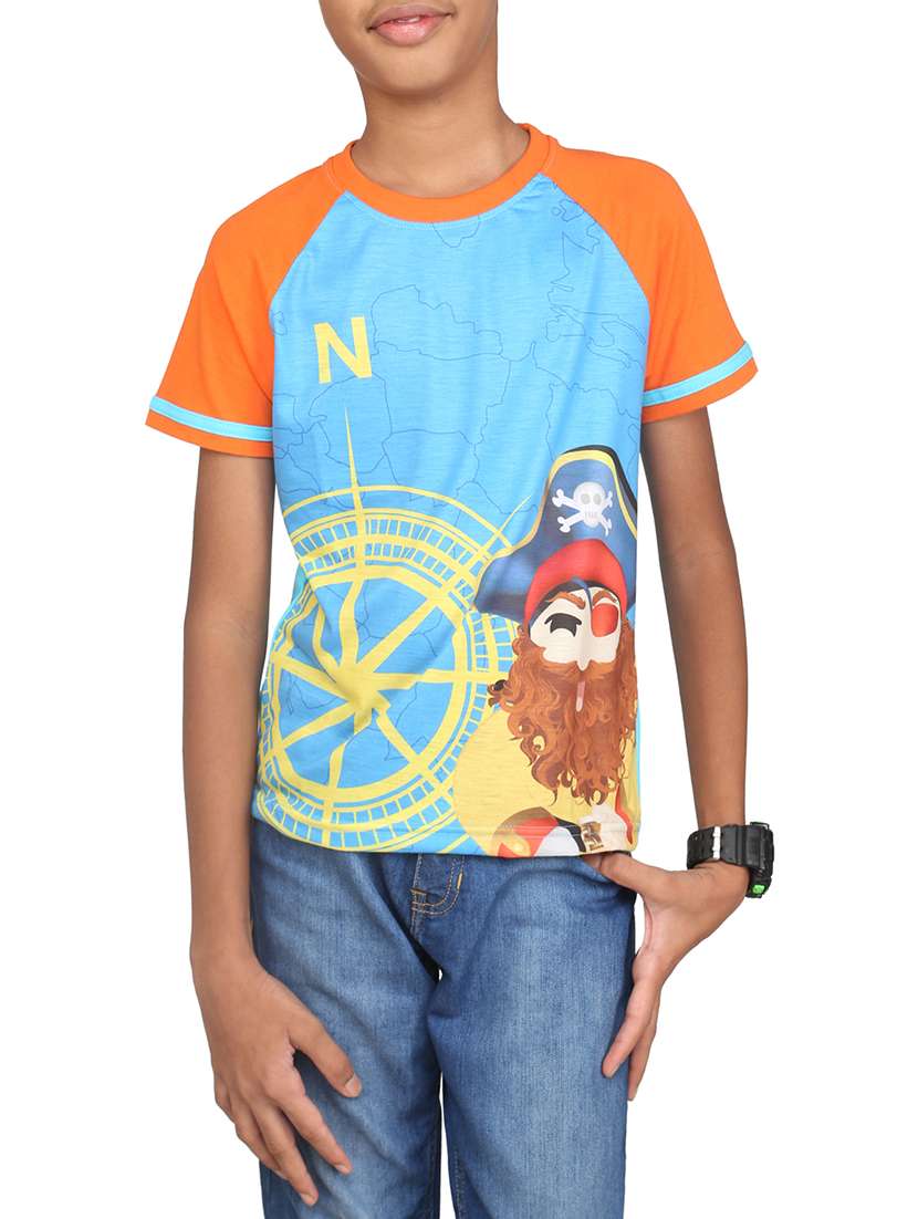 raglan sleeved graphic print t-shirt - 14387510 - Zoom Image - 0