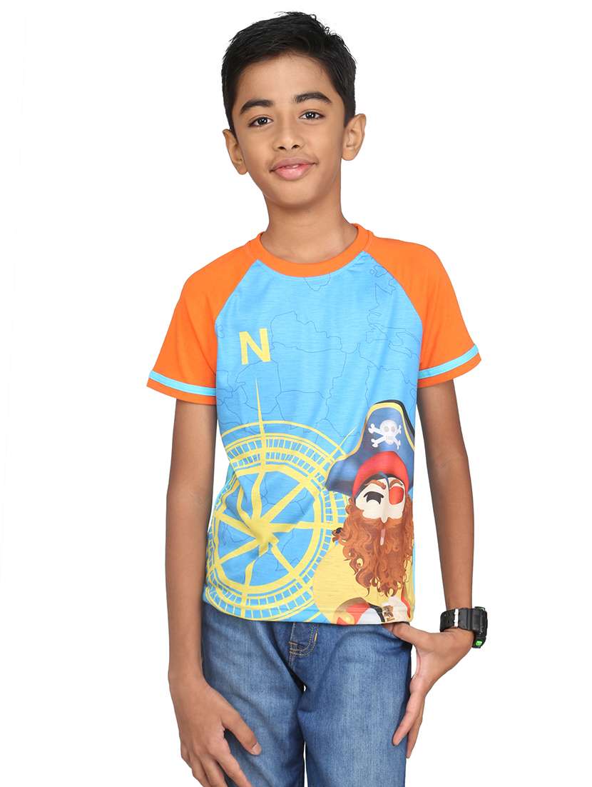 raglan sleeved graphic print t-shirt - 14387510 - Standard Image - 3