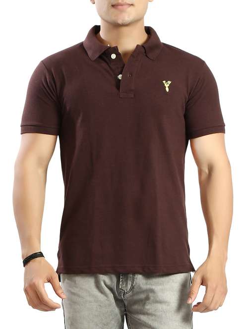 brown cotton t-shirt - 14393968 -  Standard Image - 0