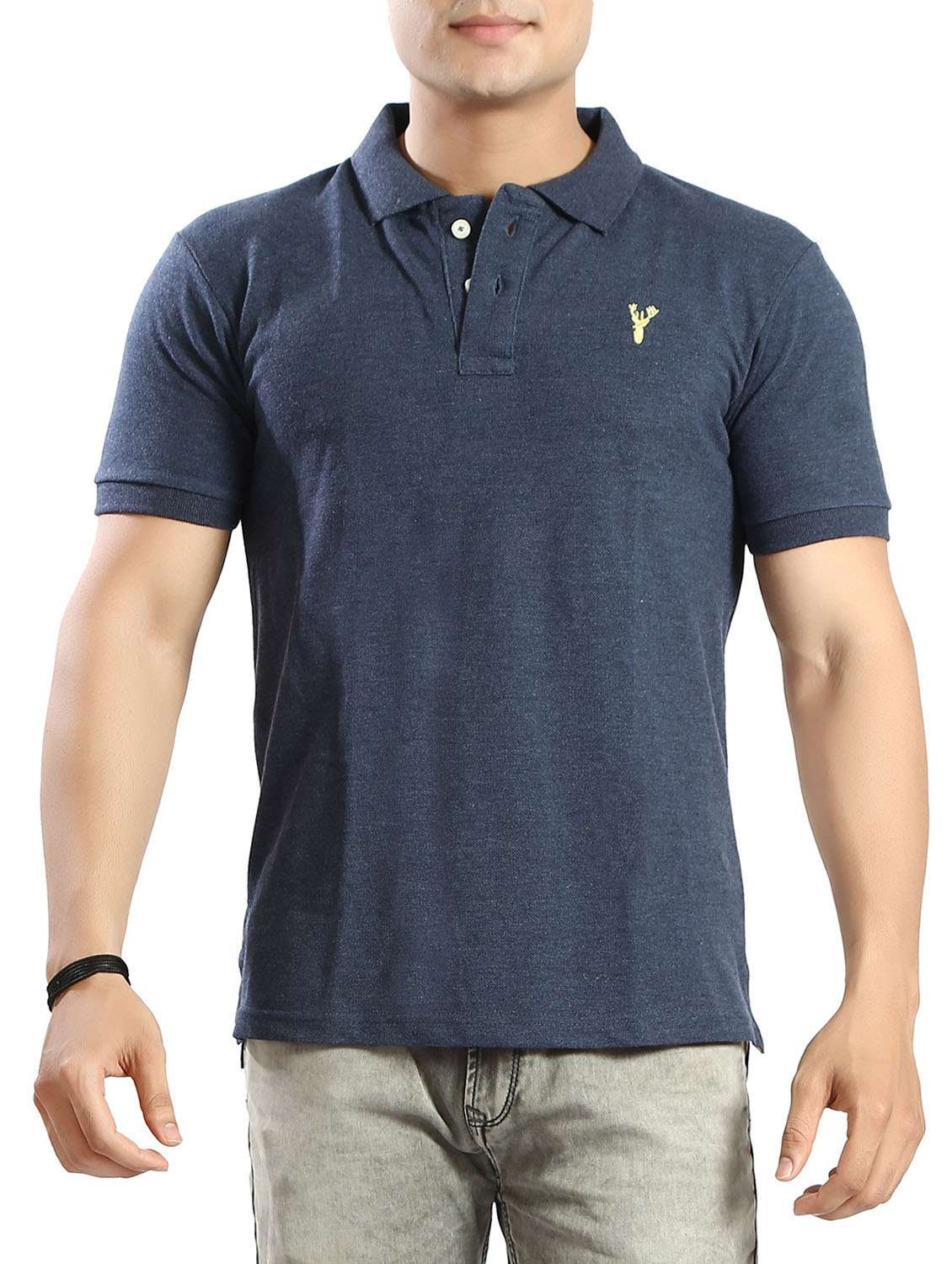 navy blue cotton t-shirt