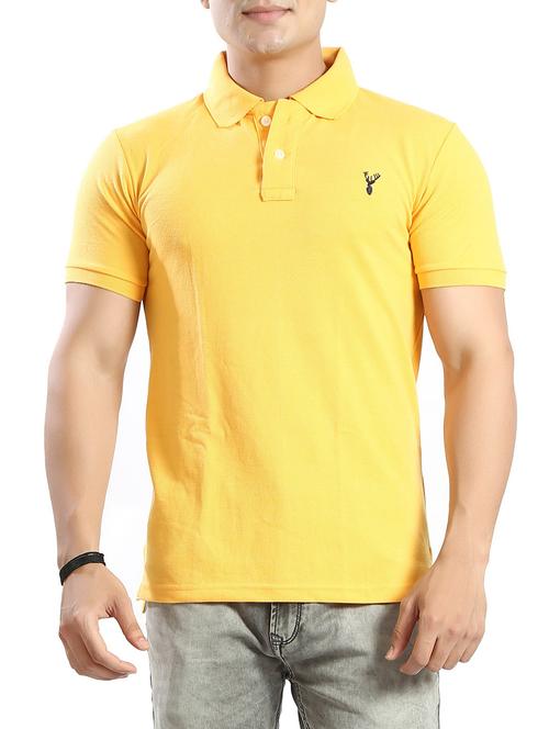 yellow cotton t-shirt - 14393975 - Standard Image - 0