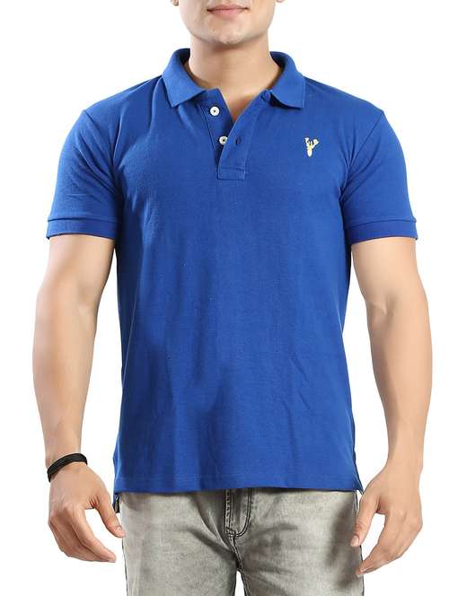 blue cotton t-shirt - 14393981 - Standard Image - 0