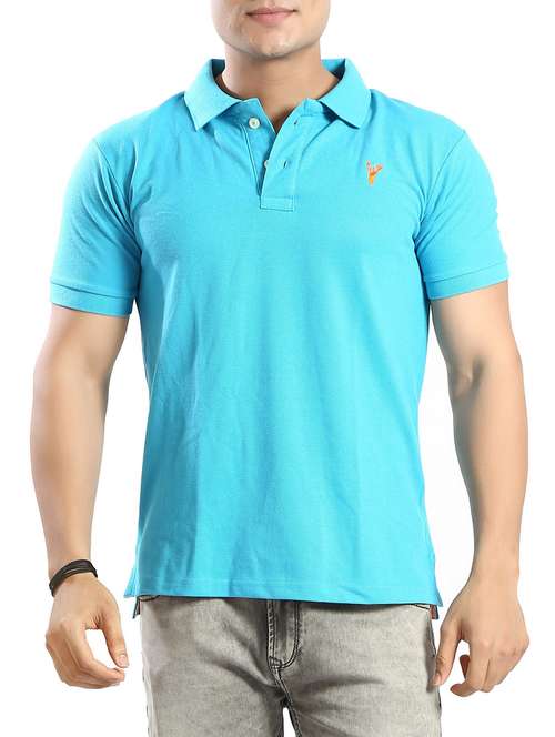 men solid short sleeve polo t-shirt - 14393982 - Standard Image - 0