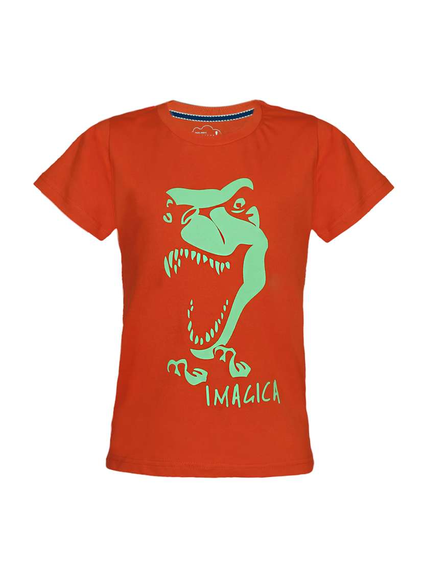 orange cotton tshirt - 14395805 -  Zoom Image - 0