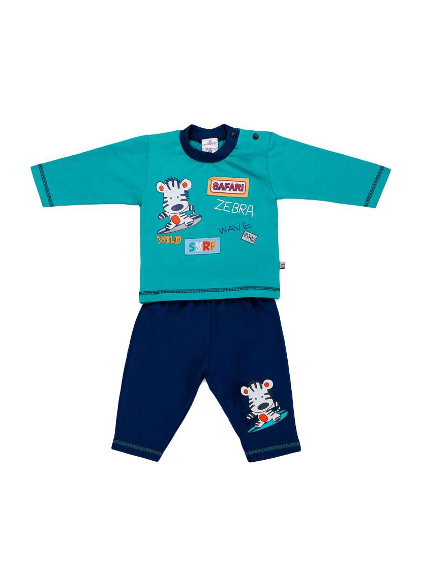 blue cotton pyjama set nightwear