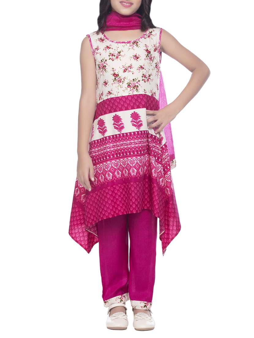 pink viscose suit set